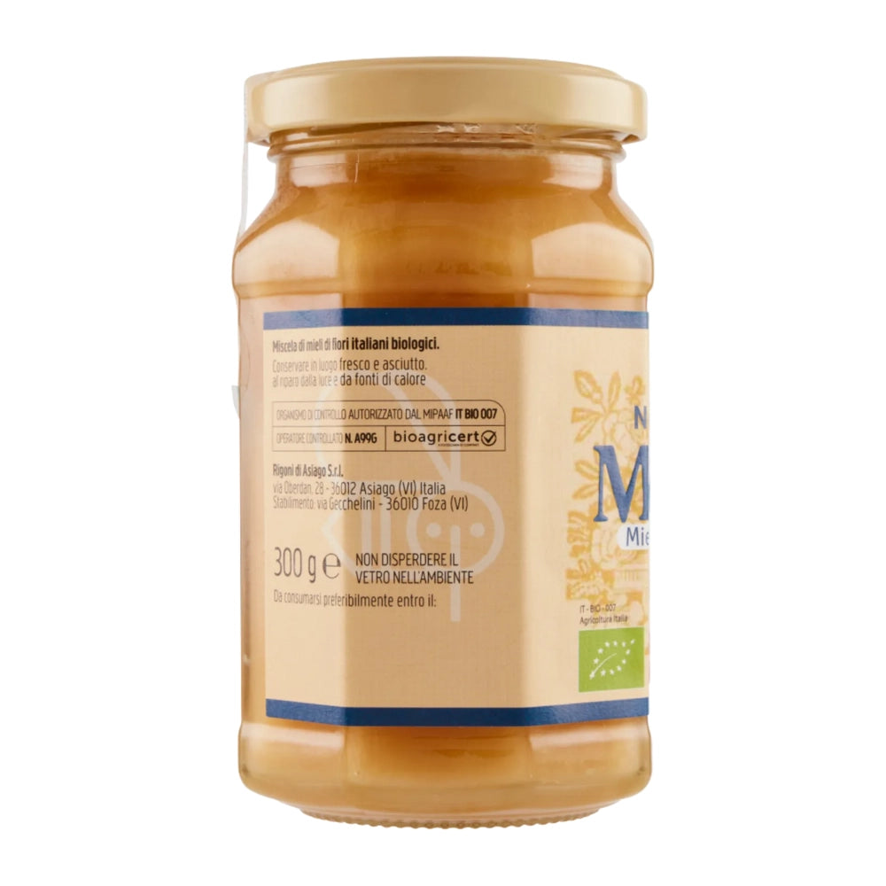 Rigoni di asiago mielbio miele italiano cremoso fiori vasetto vetro 300 grammi