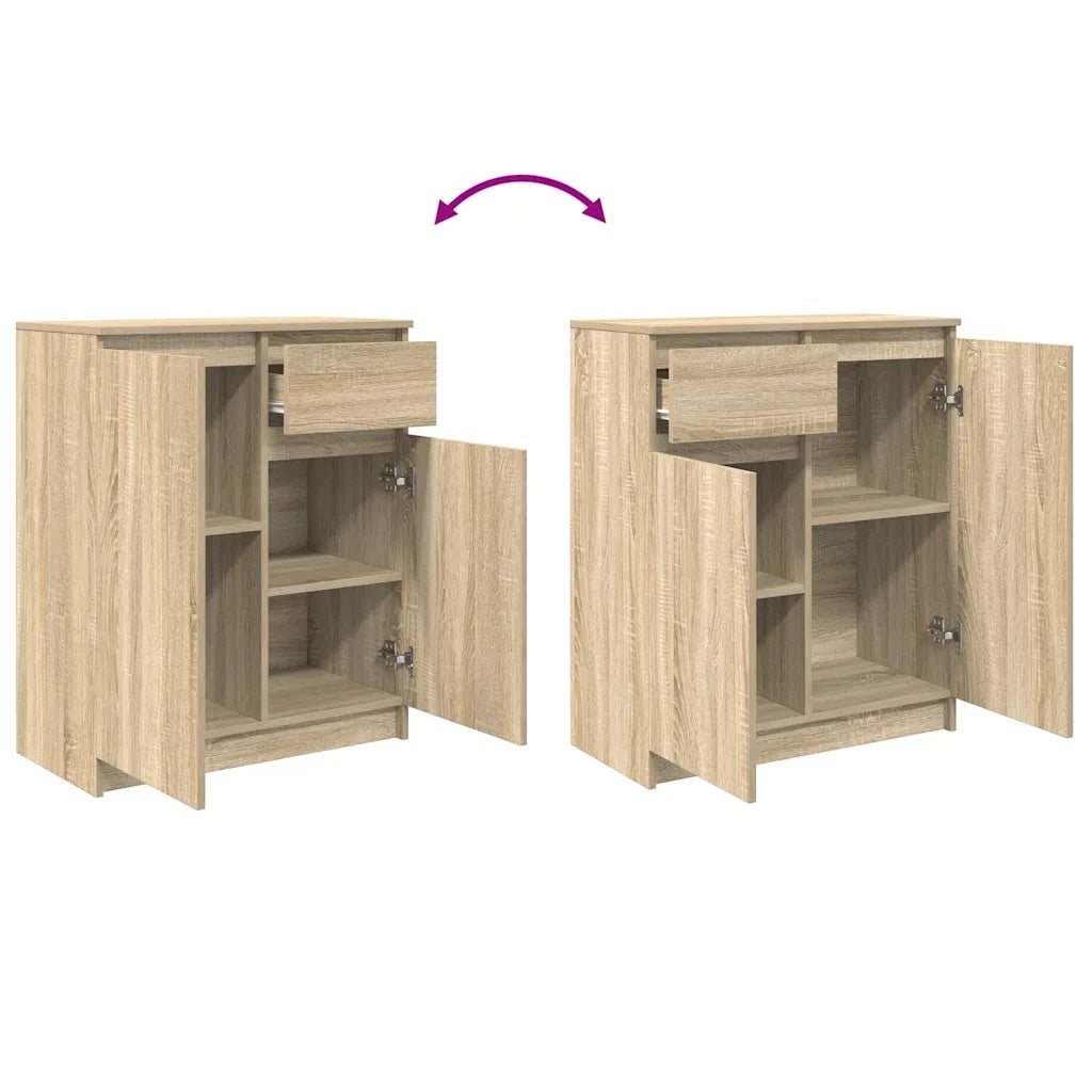 Credenza | Madia | Buffet da pranzo | Armadio da pranzo con Cassetto Rovere Sonoma 71x35x84 cm in Truciolato