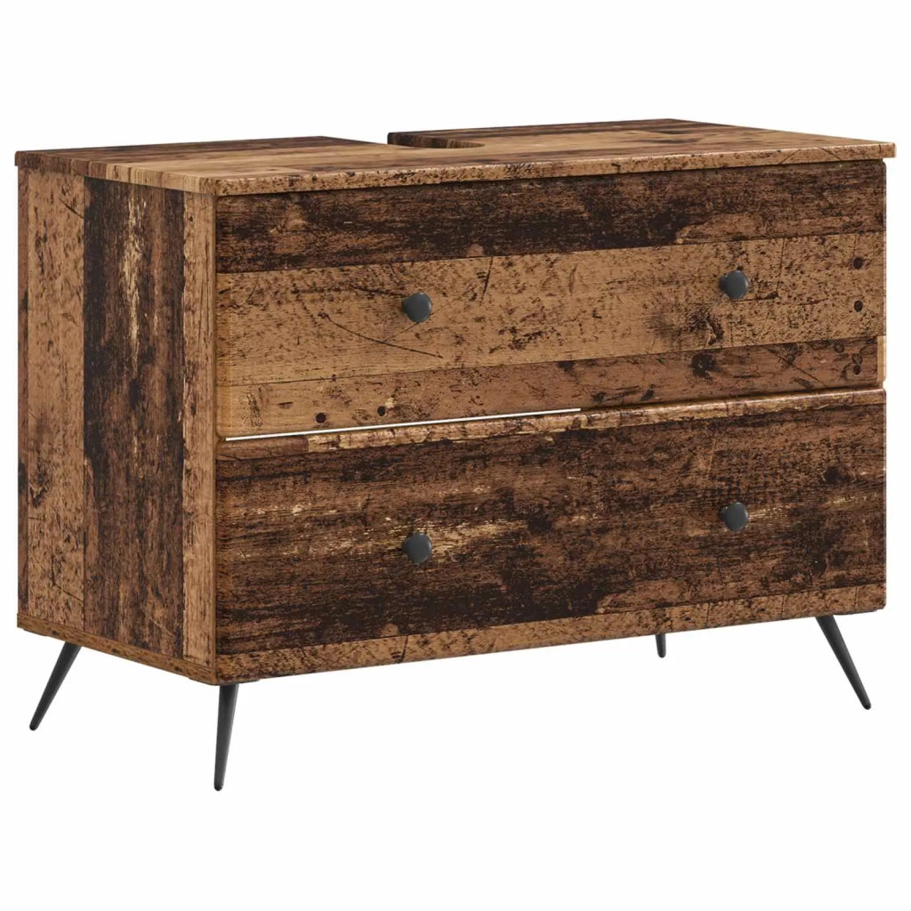 Set di armadietti da bagno in 3 pezzi BREDA Legno antico 3417808