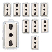 Magic presa bticino bivalente bipasso 10/16a per uso domestico e professionale articolo 5180 *** numero pezzi 10, con...