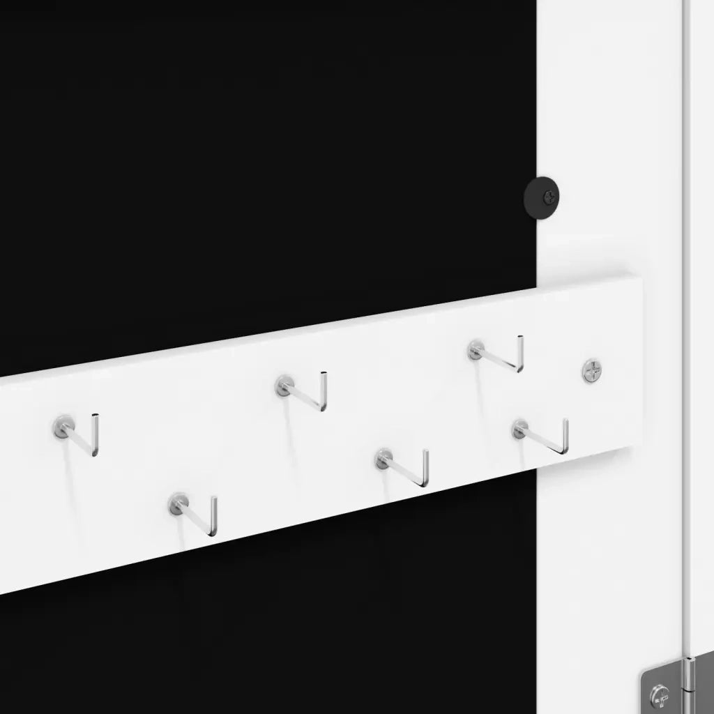 Armadio Portagioie a Specchio con Luci LED a Parete Bianco CFW6929774