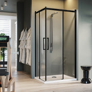 Box Doccia Rettangolare 90x110 CM 198 CM Vetro Trasparente 8 MM Destra con EasyClean mod. Prime Bla Corner