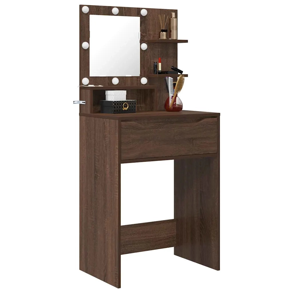 Tavoli da Trucco per Camera da Letto Rovere Marrone