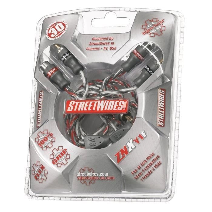 Cavo MTX RCA Y StreetWires ZNXY1F 1 femmina 2 maschio 50 cm 100% rame ZeroNoise