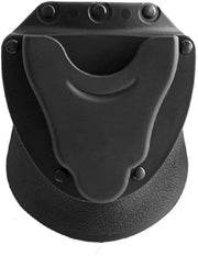 Supporto per manette in ABS duraturo - Portatile supporto per manette - Adatto per cinture da 3,8 a 5 cm - Resistenti alle abrasioni e alle scalfitture - Dimensioni 14 x 12 x 4 cm