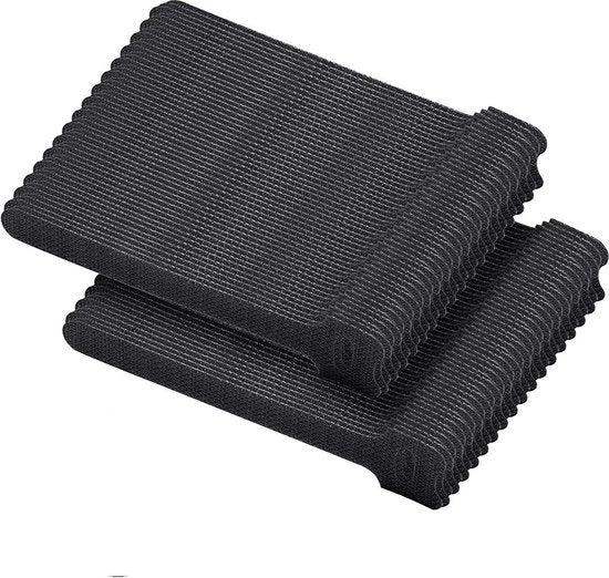 Cinture di cavo autoadesivi - 100 pezzi - 150 x 12 mm - Riciclabili - Impronte d'acqua e resistenti