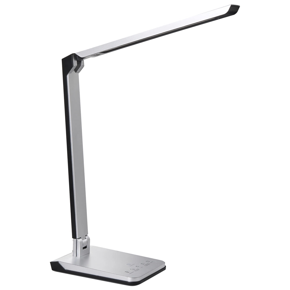 Lampada da scrivania a LED Materiale sintetico argento Luminosità e colore regolabili Dimmer Casa Ufficio