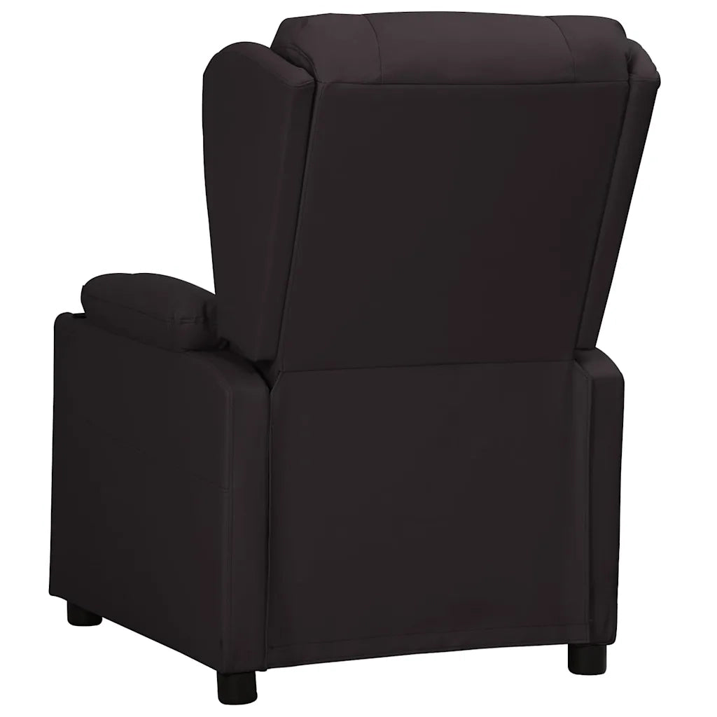Divano Sedia-Poltrona Reclinabile Nera in Similpelle 434874