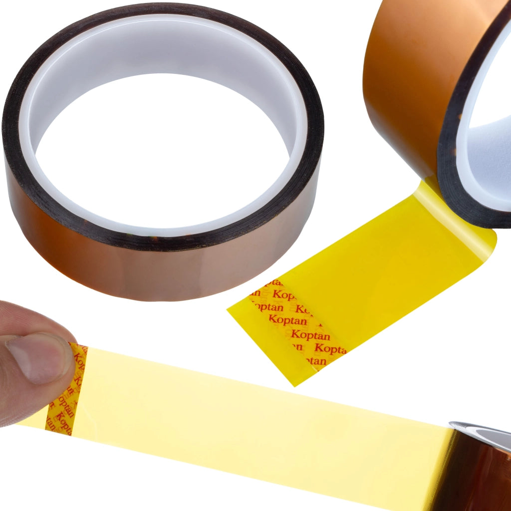 Nastro Kapton 25mm x 33m – Alta Resistenza Termica 240°C | Spessore 0,05mm, Adesivo Silicone | Protezione Elettronica