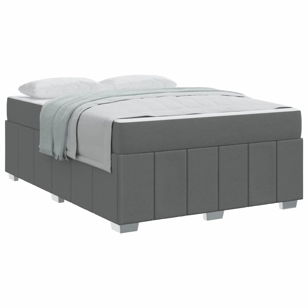 Struttura del letto Grigio scuro 160 x 200 cm Tessuto 3398294