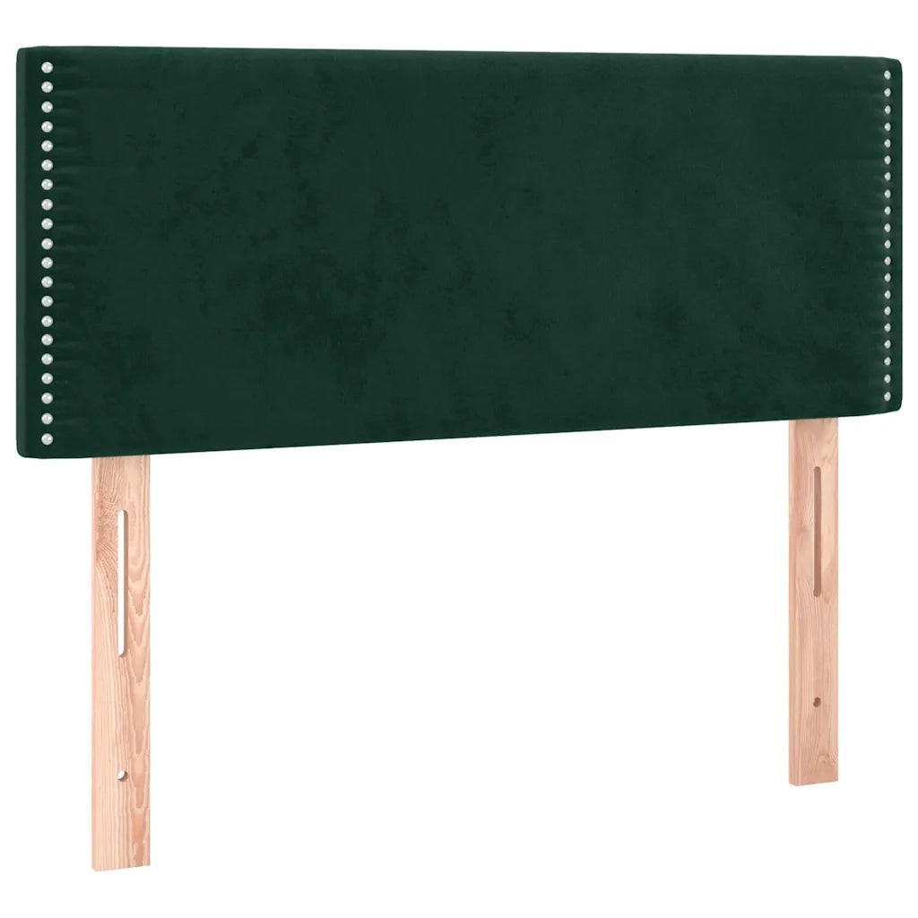 Giroletto a Molle con Materasso Verde Scuro 100x200 cm Velluto 3141230