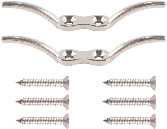 Fissi per lenza - 2-pack 152 mm-/6 pollici - Zinco - Corda - Ospita - Appeso - Zavora - Adatto per asciugatrice