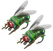 Kit di imitazione di pesce 2 pezzi - Forele realistici - Attrezzatura per pesca subacquea - Effetto biologico - Acciaio inossidabile ad alta resistenza al carbone - Galleggiante e realistico