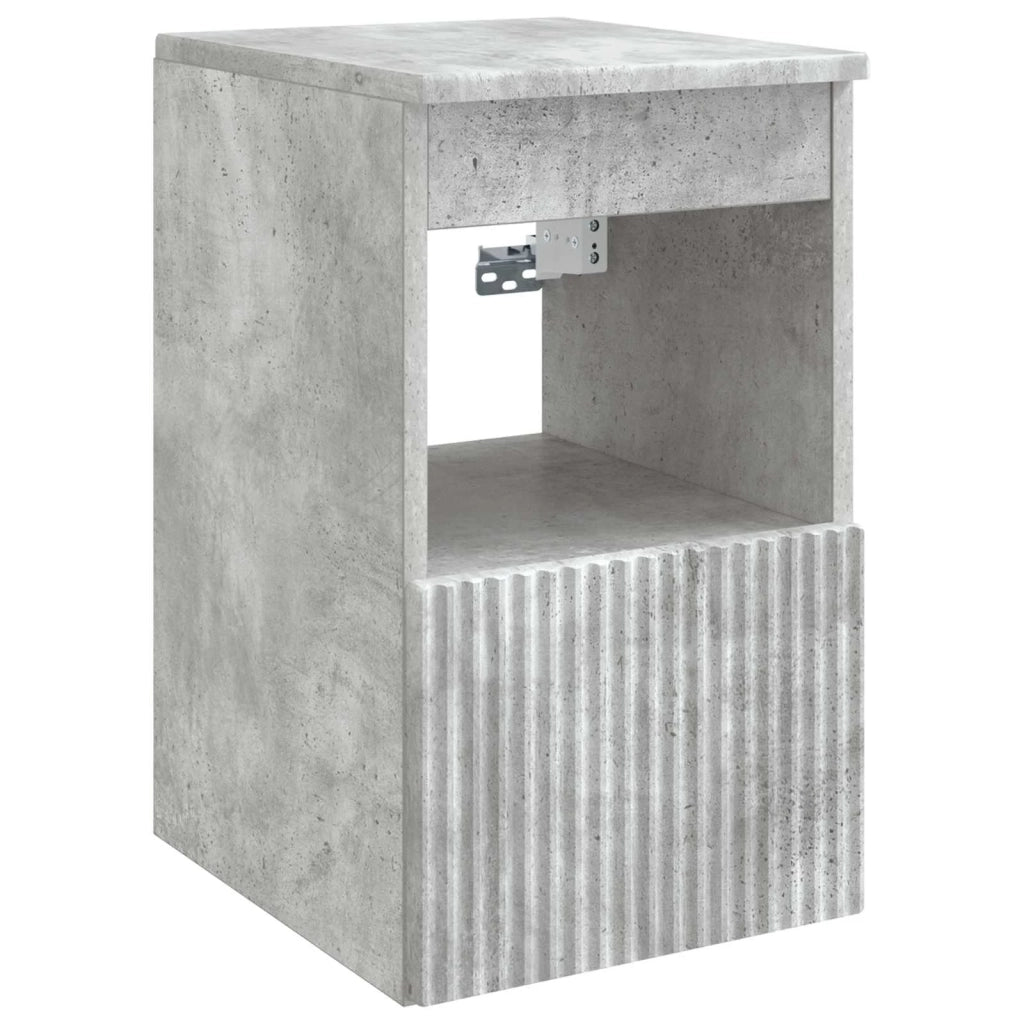 Set di mobili per il bagno 3 pz Grigio Cemento 3405600