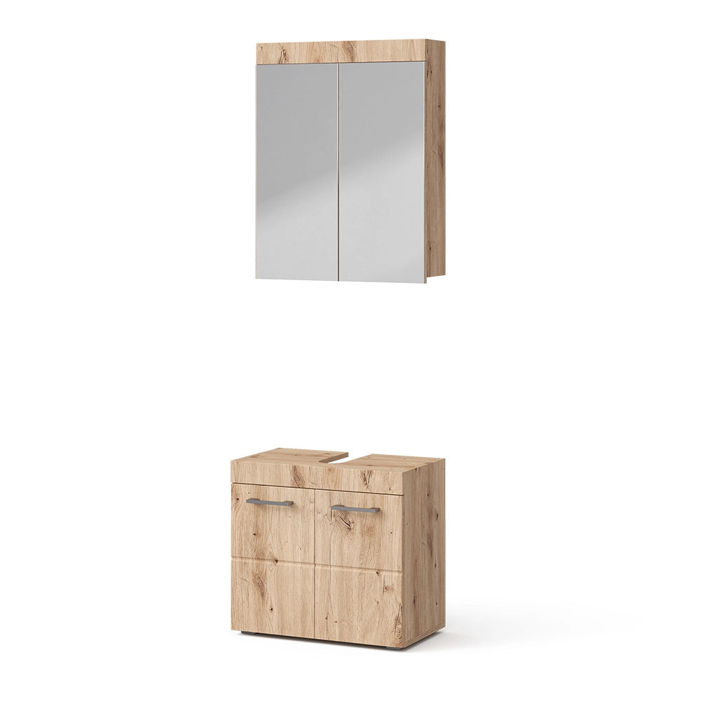 Set mobili bagno Luna Quercia Wotan 2 parti Vicco