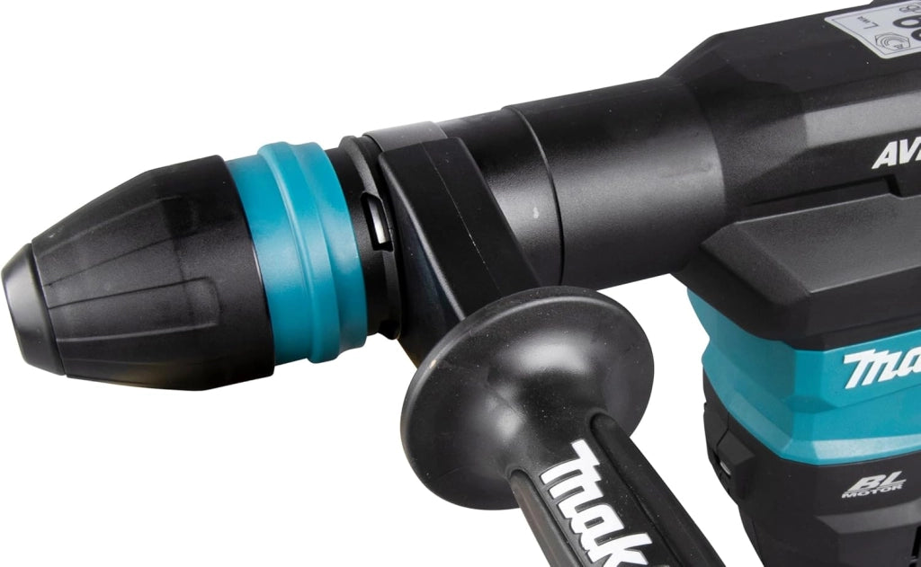 Makita HM001GM201 - Martello a batteria 40 V max. / 4,0 Ah, 2 batterie + caricatore in valigetta con adattatore radio AWS WUT01