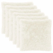 Federa 6 pcs HEERLEN Bianco 55 x 55 cm Fleece PV 912436
