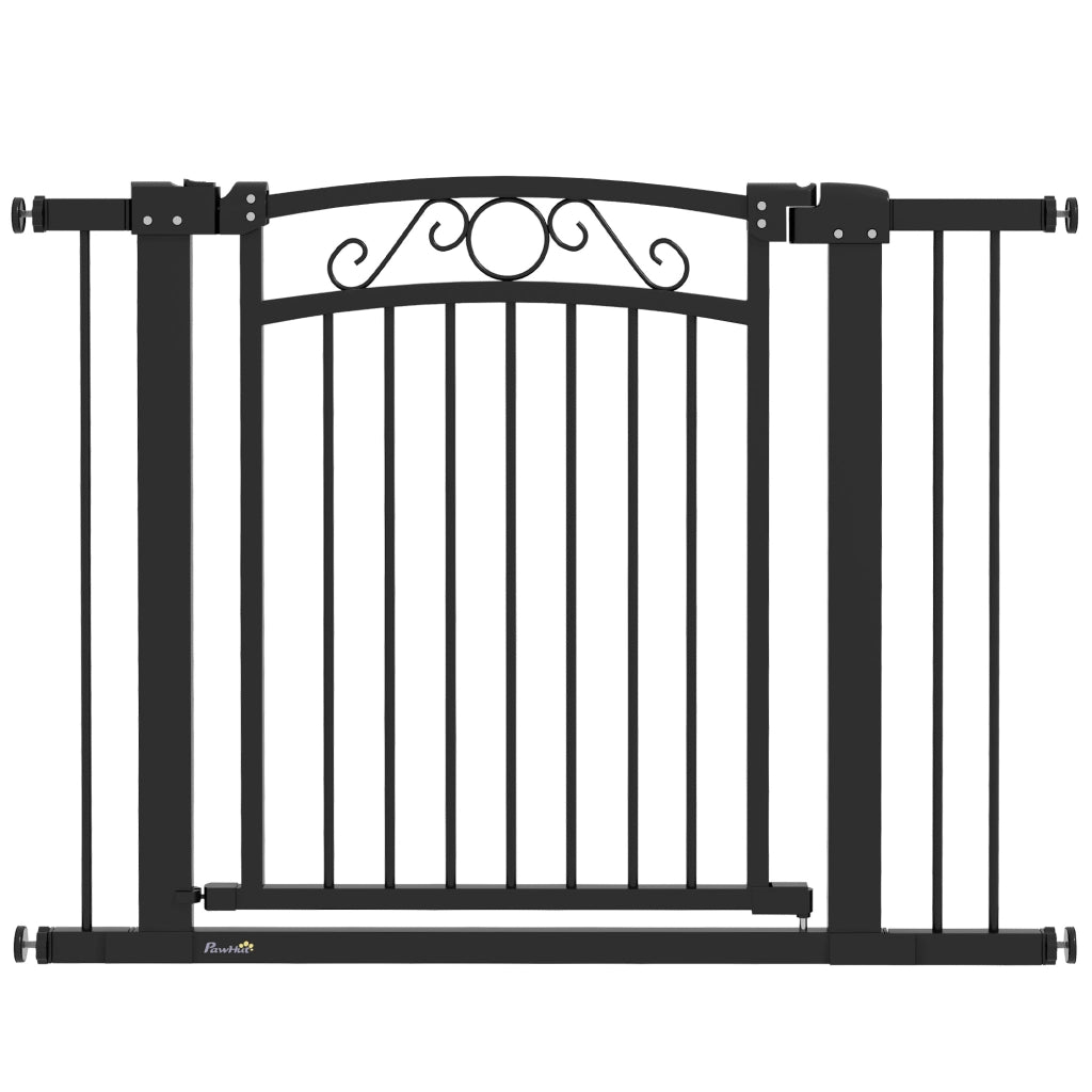 Porta per Cani Regolabile ¨C zephmum ¨C Nero 76-104 cm con 2 Estensioni