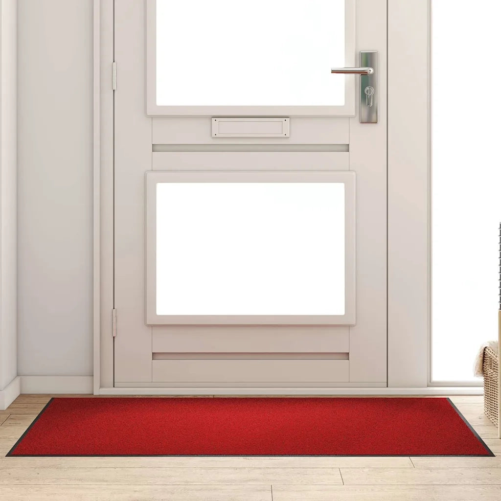 Tappetino Rosso e Nero 90 x 150 cm 100% Poliammide 4100793