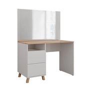 Vicco Tavolo da toeletta Bianco/Artisan 110 cm con specchio