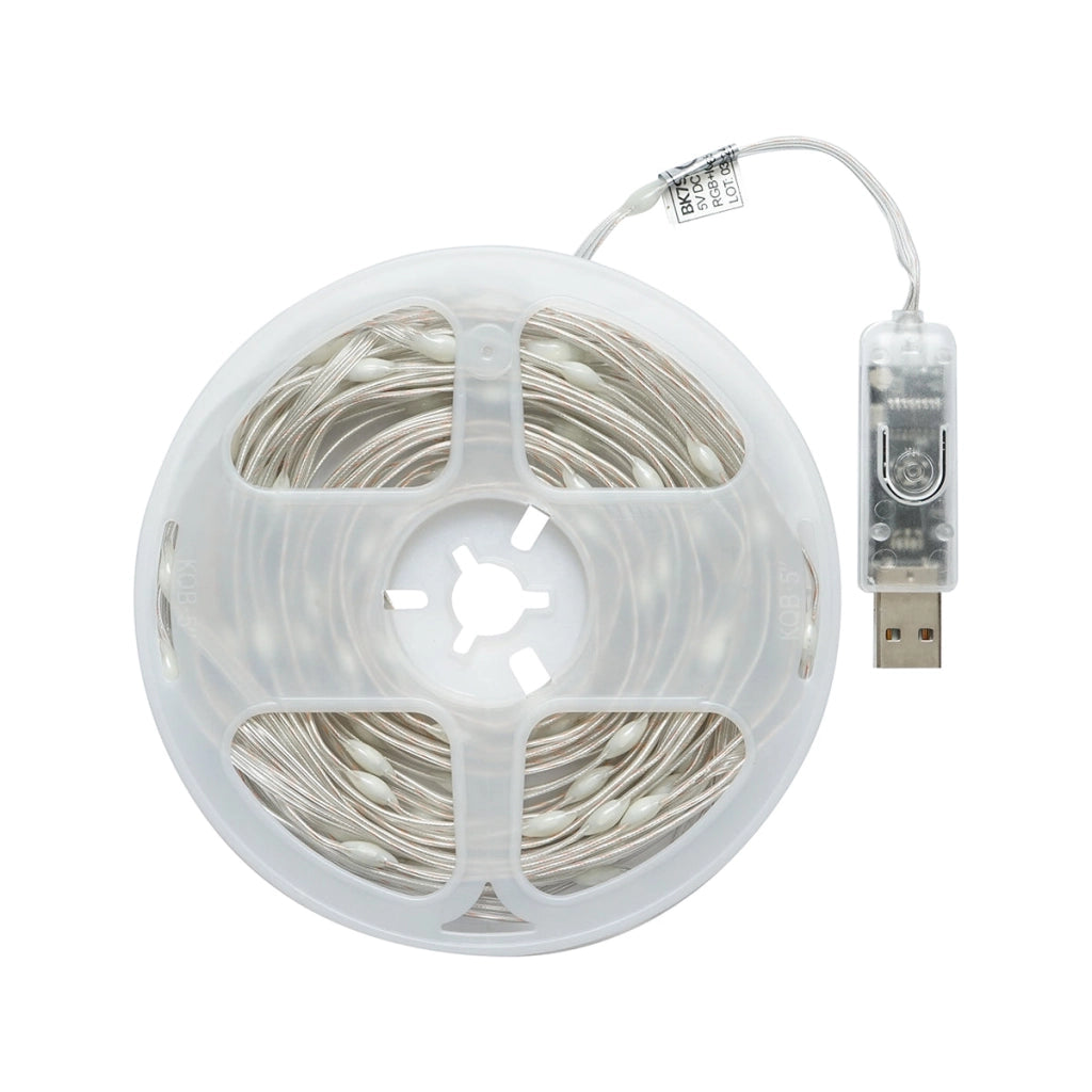 Striscia LED decorativa intelligente 2W/m 5V con telecomando, controllo musicale, bluetooth, applicazione USB, 10m RGB+IC IP68