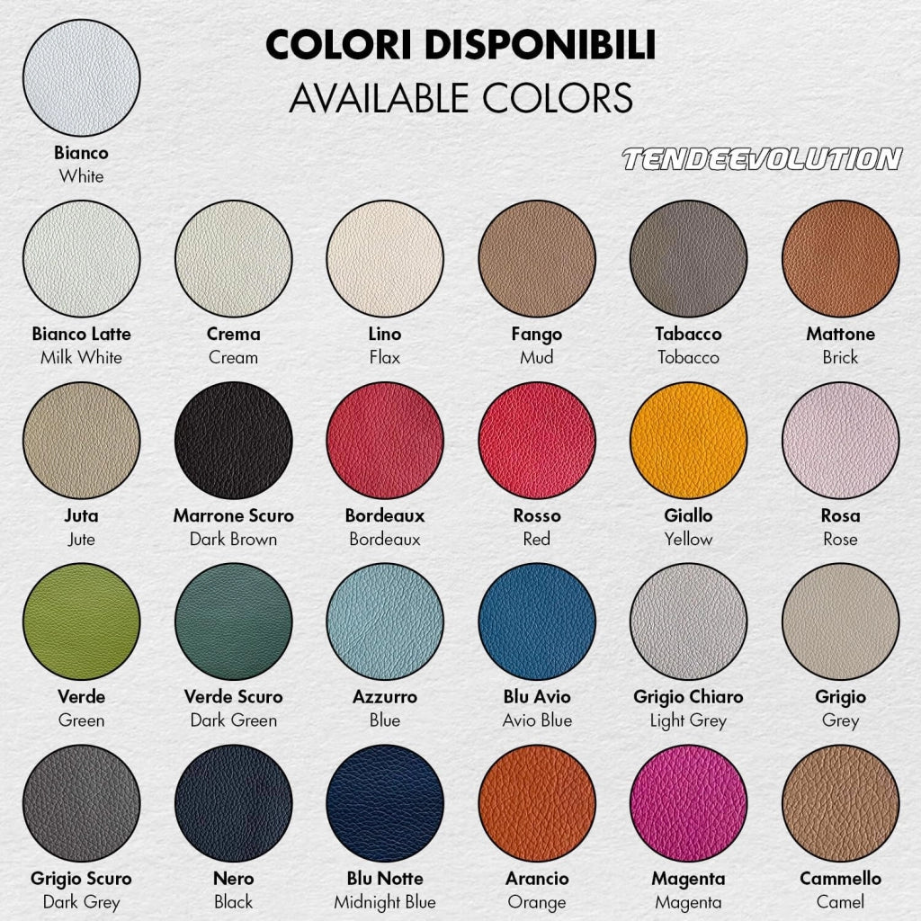 Ecopelle "Sierra" di Qualità, Colore Bianco 01 - Robusta, Elegante - Ideale per Auto, Moto, Arredamenti - Vendita al Mezzo Metro
