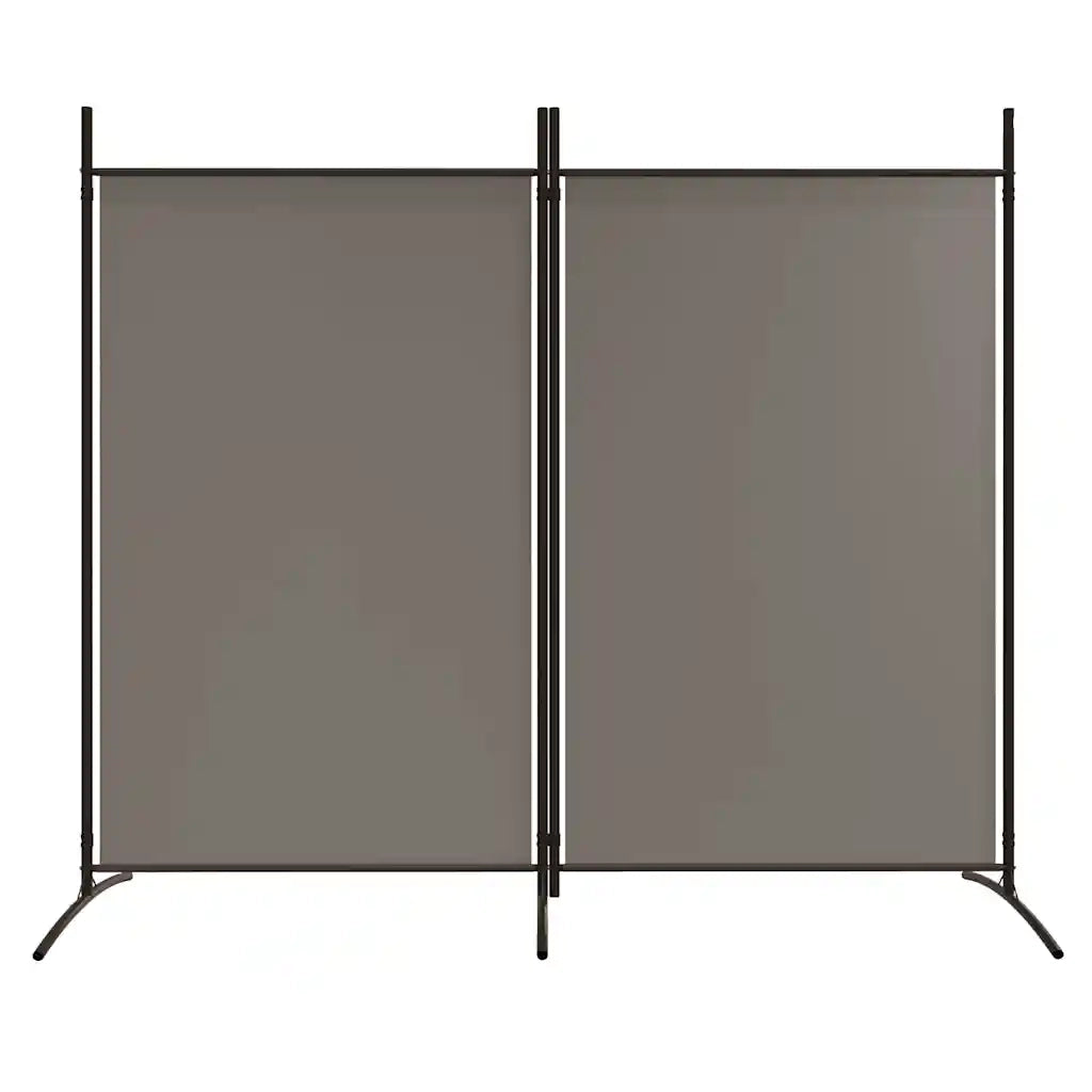 Divisorio a 2 Pannelli Antracite 175x180 cm Tessutocod mxl 72985