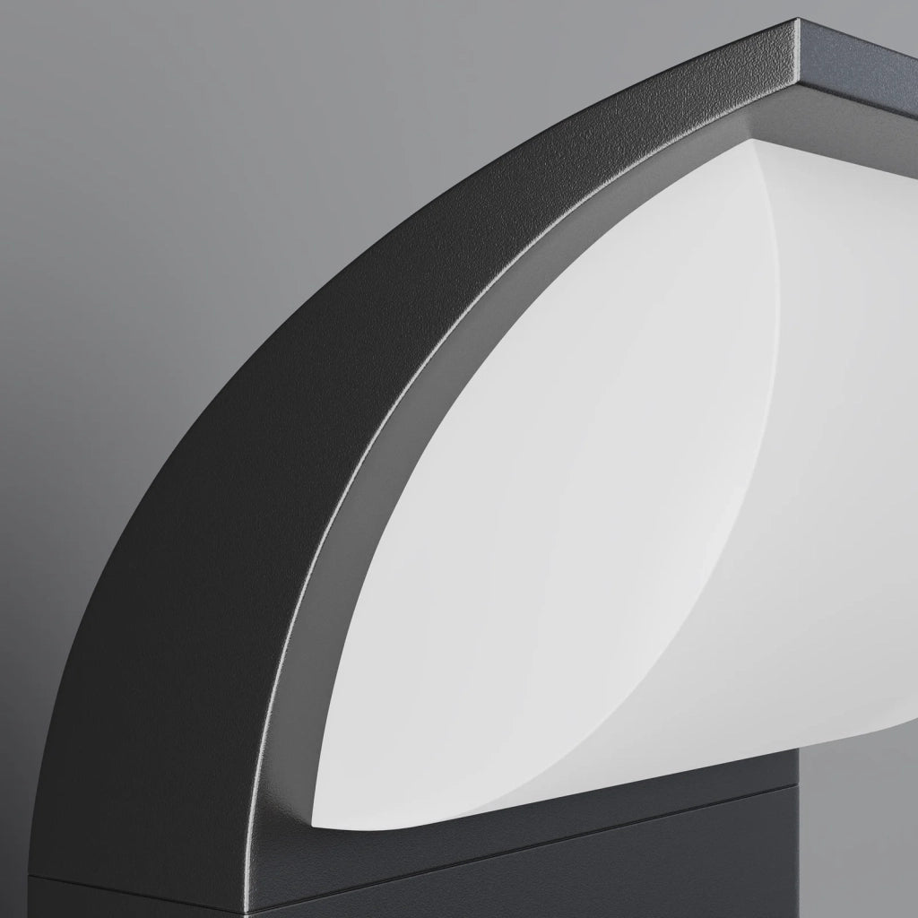 Maytoni Paletto da Esterno Moderno Stock LED Integrato 1 luce IP65 grafite alluminio diffusore bianco opaco