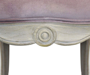 Poltrona Coreen in Velluto Rosa 61x61x71 h cm in Legno Rosa