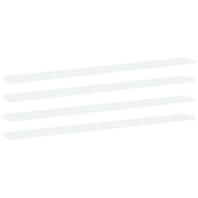 Ripiani per Libreria 4 pz Bianchi 100x10x1,5 cm in Truciolato cod mxl 59408