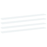 Ripiani per Libreria 4 pz Bianchi 100x10x1,5 cm in Truciolato cod mxl 59408