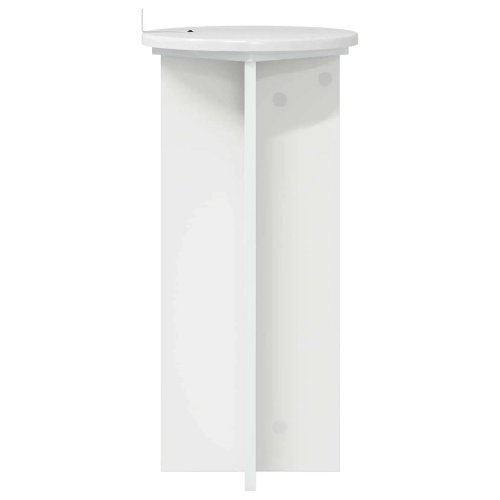 Supporto per piante 2 pz Bianco Lucido 29,5 x 29,5 x 60 cm 899721