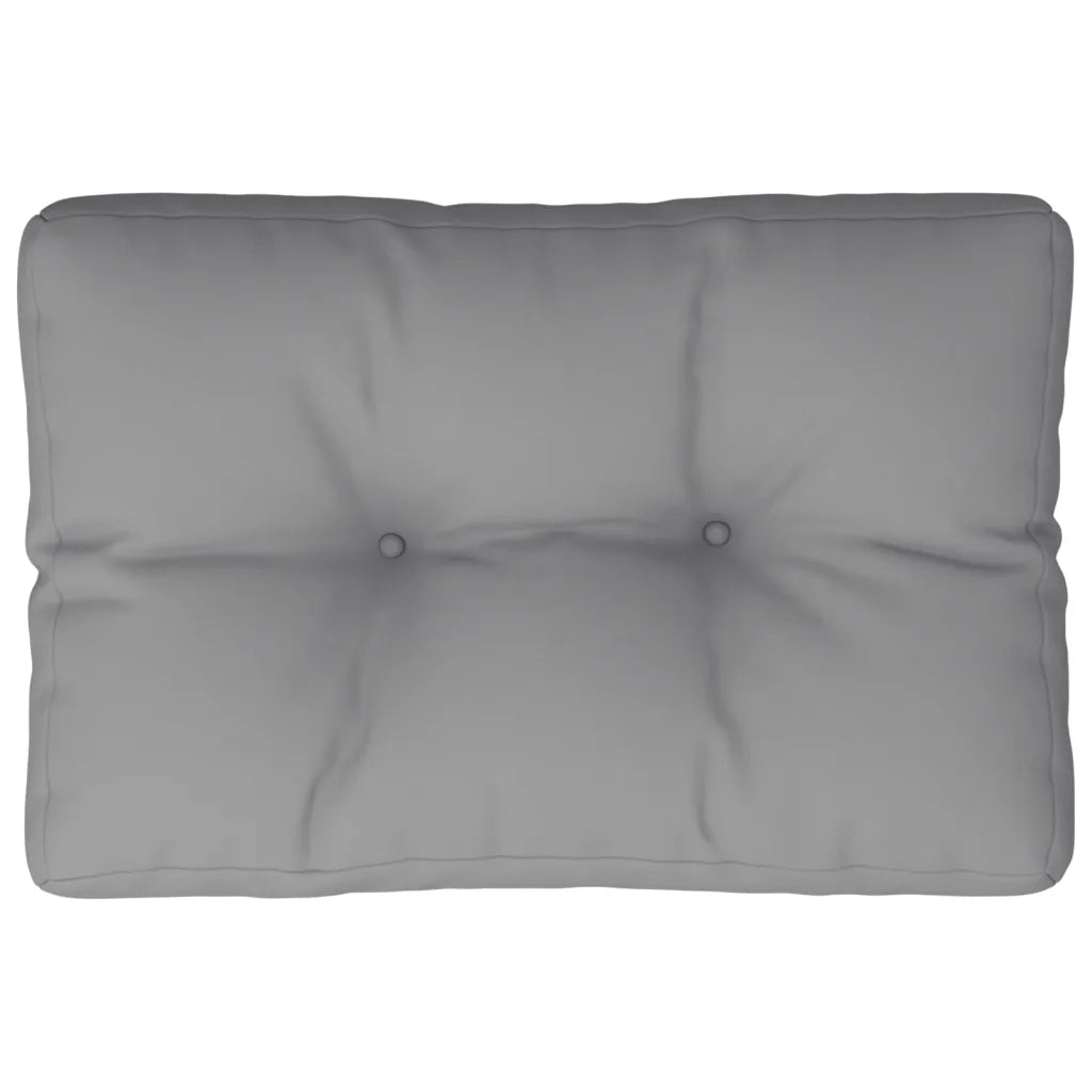 vidaXL Cuscino per Pallet Grigio 50x40x12 cm in Tessuto