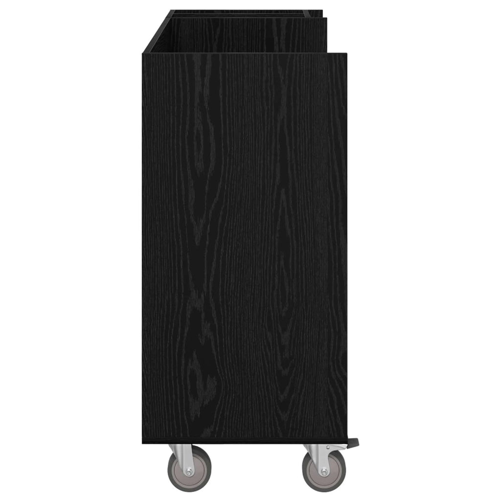 Armadio per Golf con ruota Rovere Nero 120 x 45 x 98 cm