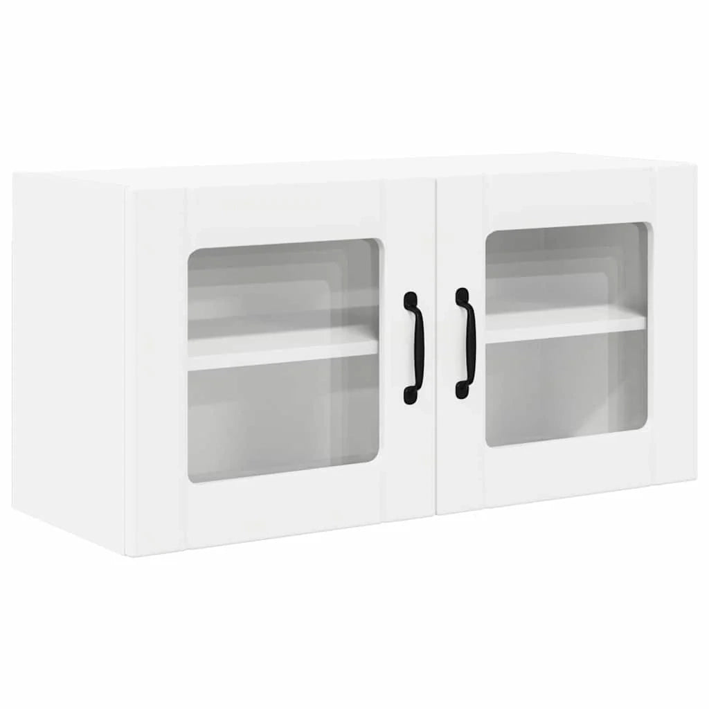 Mobile da cucina moderno da parete con spazio di archiviazione efficiente 80 x 31 x 40 cm legno ingegnerizzato bianco 02_0054290
