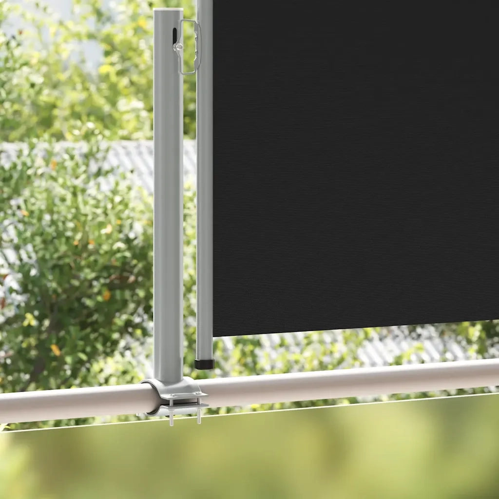 Tenda da Sole Laterale Retrattile 120 x 300 cm Nera cod mxl 54907