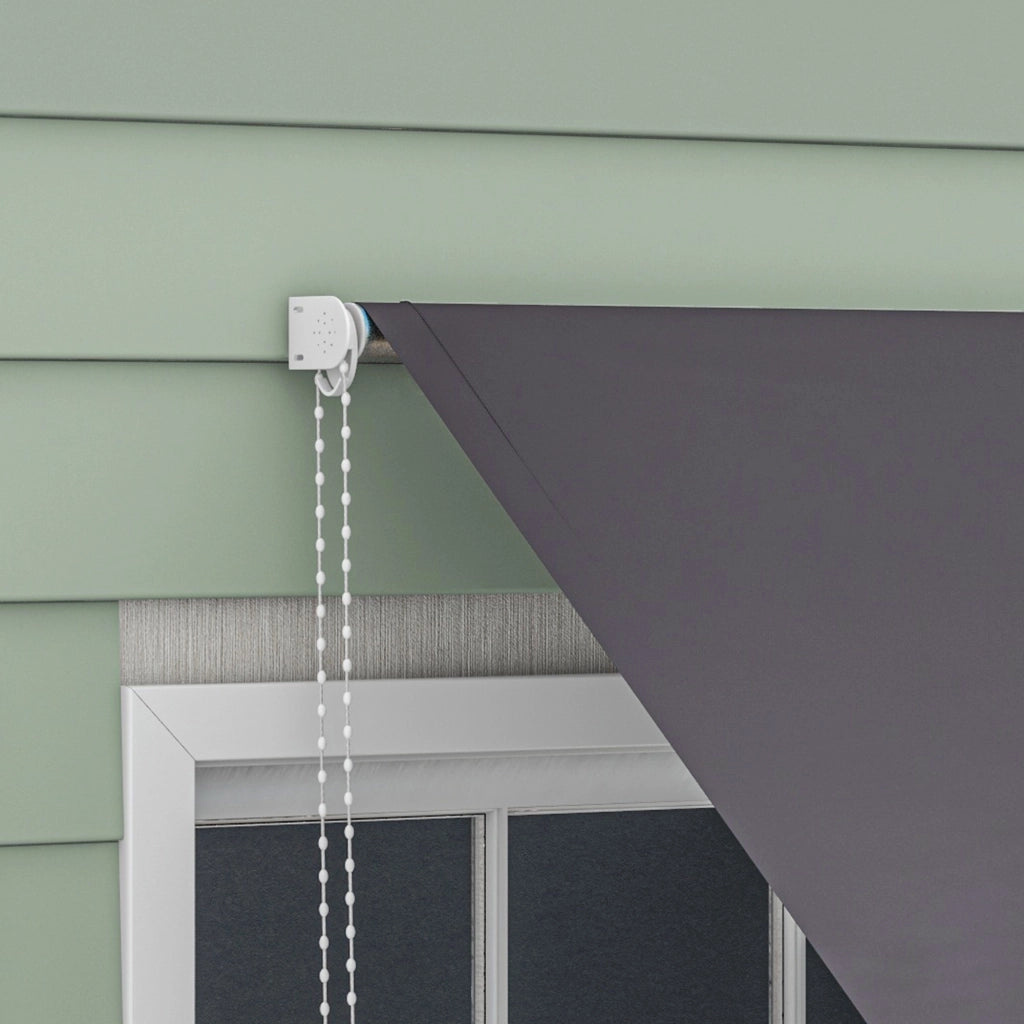 Tenda da sole retrattile a scomparsa ¨C zephmum ¨C 300x120 cm grigio scuro alluminio poliestere