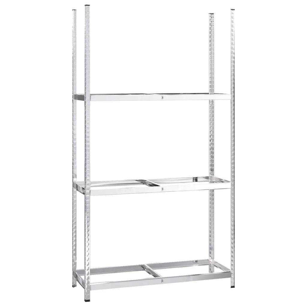 Portapneumatici a 3 Livelli Argento 110x40x200 cm in Acciaio CFW9236021