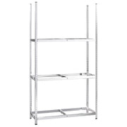 Portapneumatici a 3 Livelli Argento 110x40x200 cm in Acciaio CFW9236021