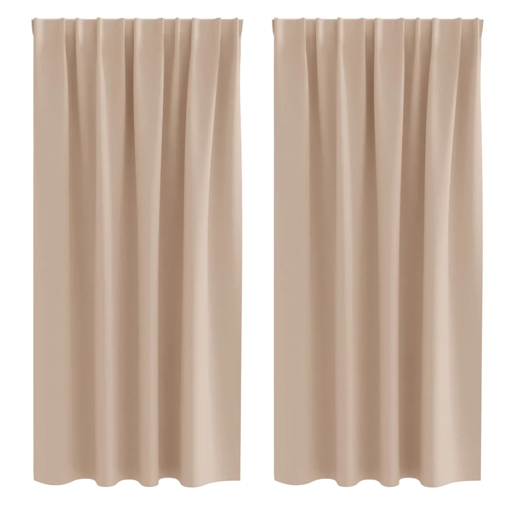 vidaXL Tende con tende 2 pcs Talpa Poliestere