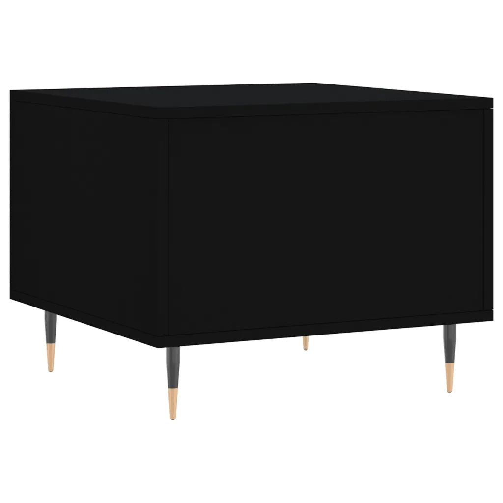 Tavolino da salotto | Tavolino da caff¨¨ | Tavolino da Soggiorno Nero 50x50x40 cm in Legno Multistrato