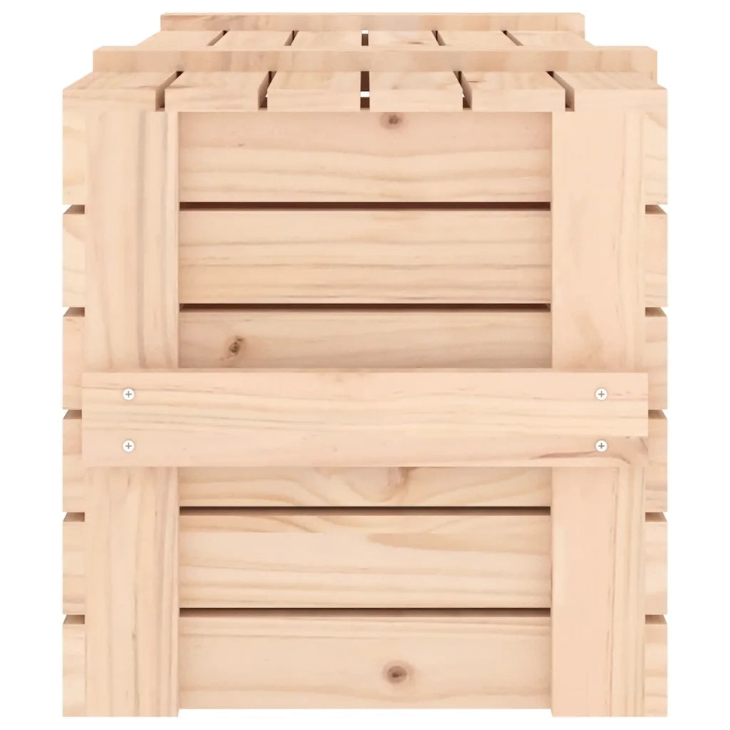 Contenitore Portaoggetti 91x40,5x42 cm Legno Massello di Pino CFW3374261