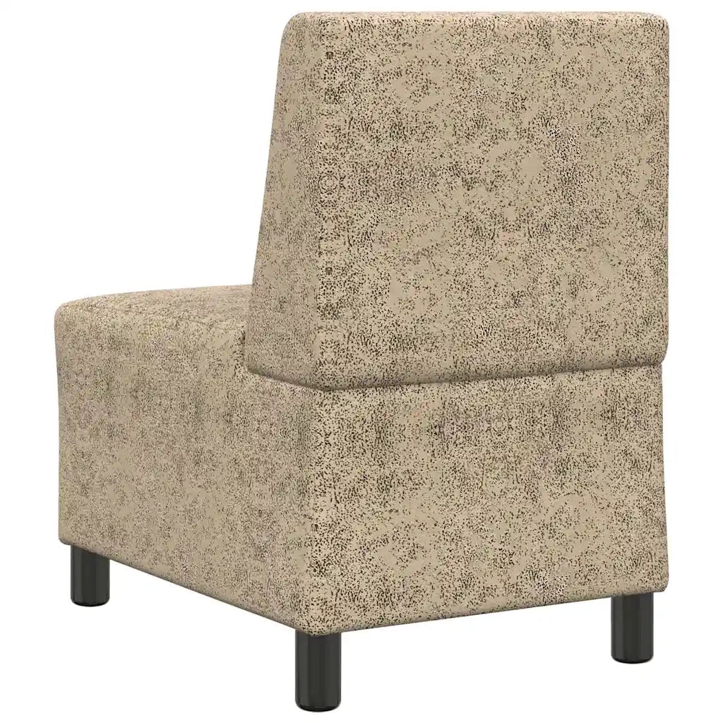 vidaXL Divano Sedia senza Braccioli Grigio Chiaro 55 cm in Similpelle Scamosciata