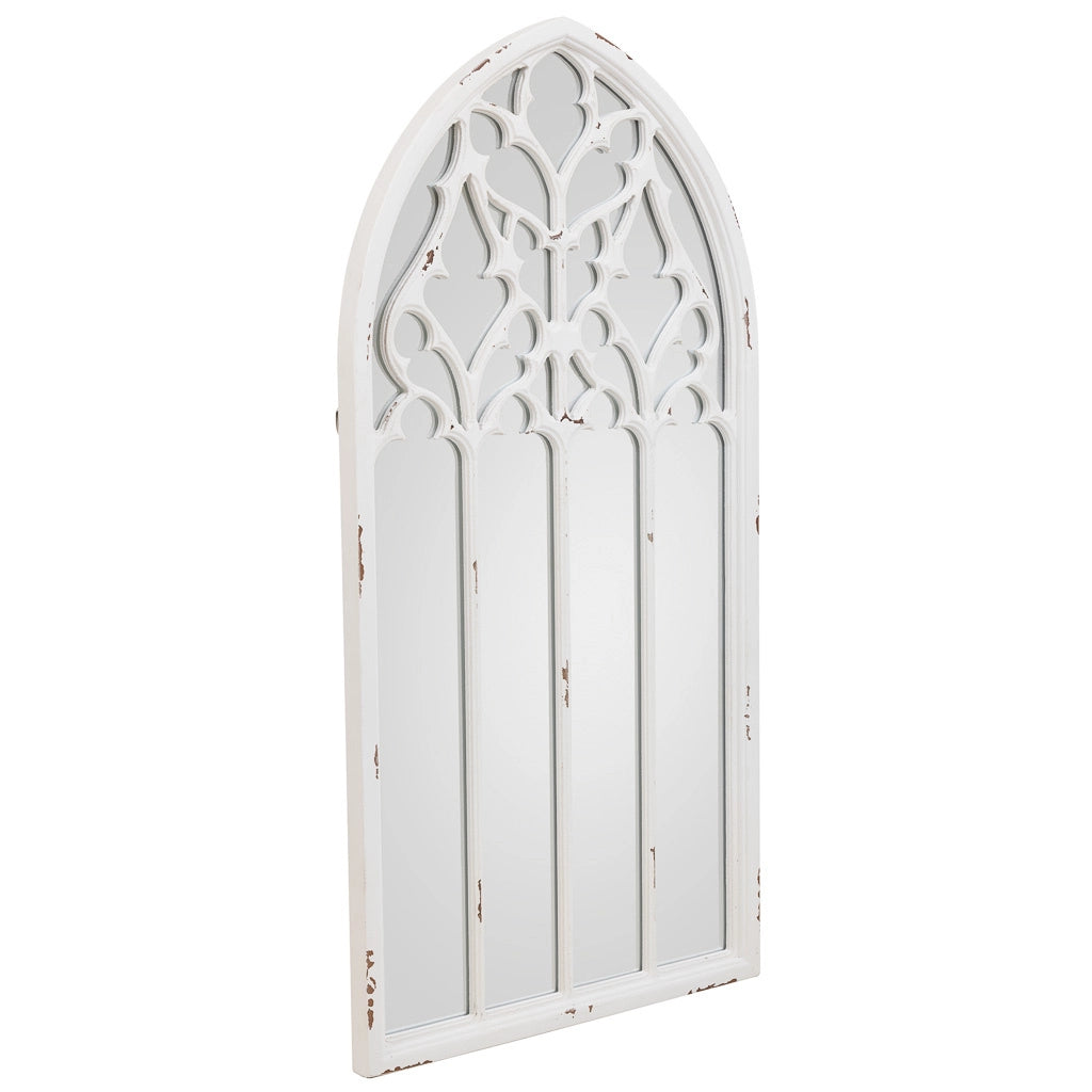 Specchio in legno bianco 40x2,7x80h