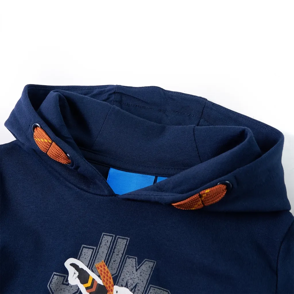 Felpa con Cappuccio per Bambini Blu Marino 116 13146