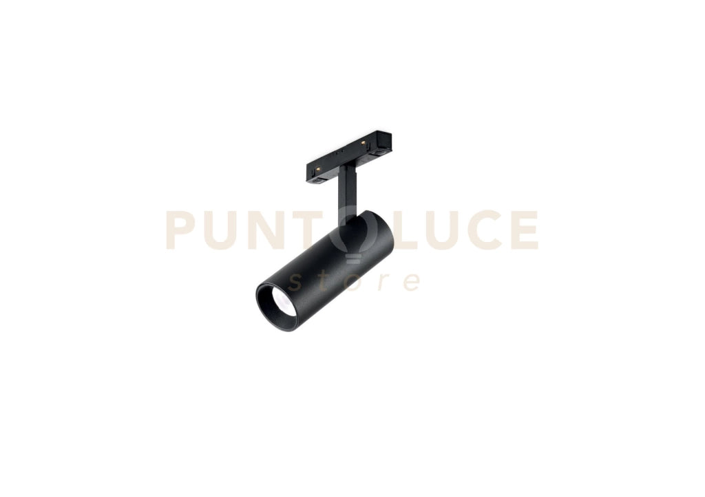 SPOT PER SISTEMA BINARIO LED 3000K 1170LM 15W NERO  D.5CM
