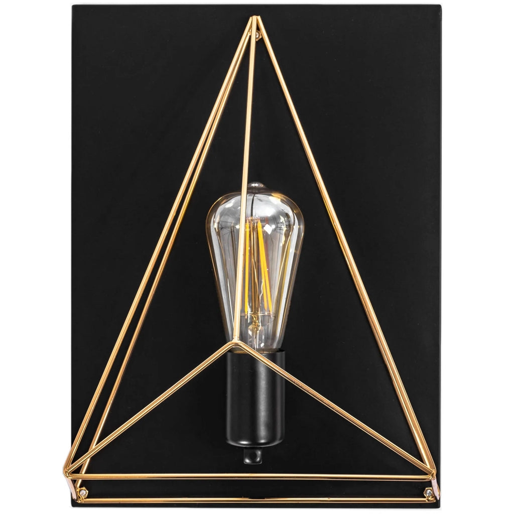 Lampada Da Parete Vetrata APP1095-1W Black
