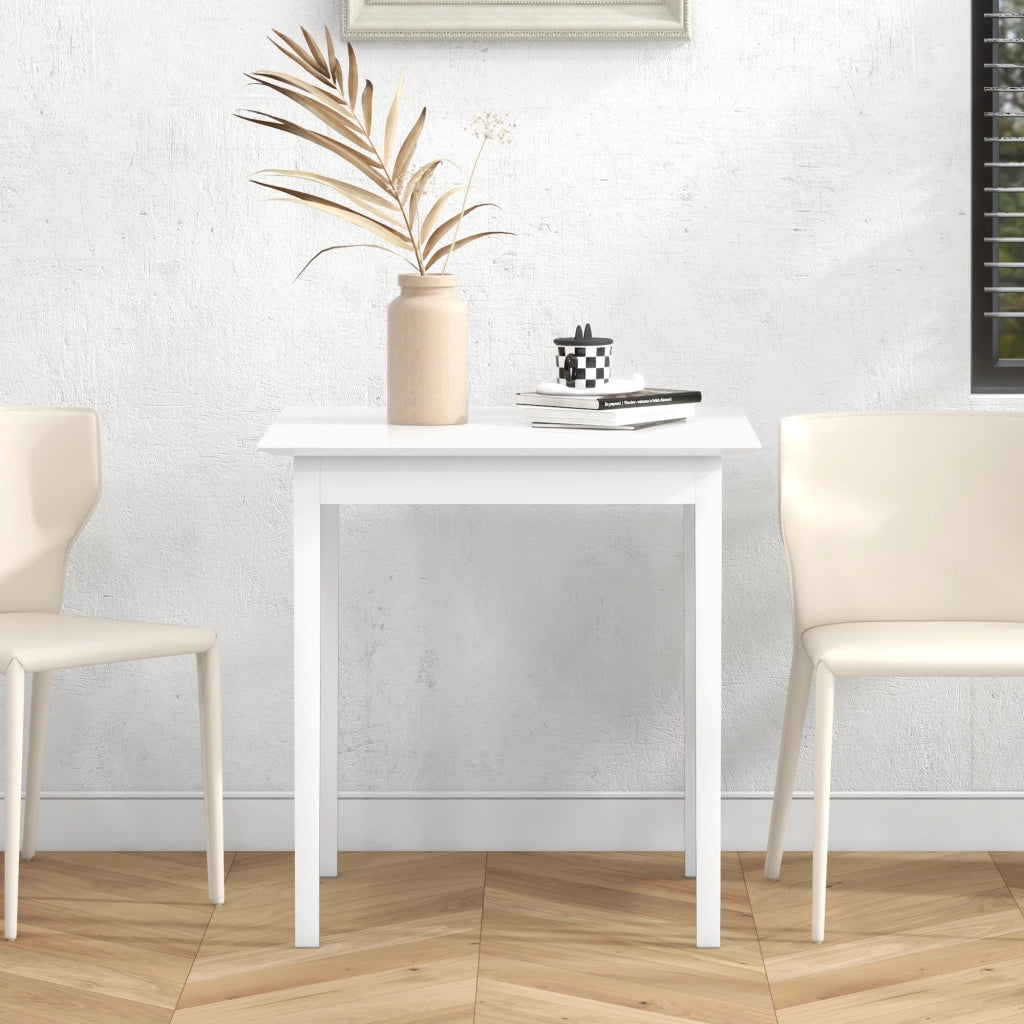 Tavolo da pranzo quadrato ¨C zephmum ¨C 75x75x76, bianco