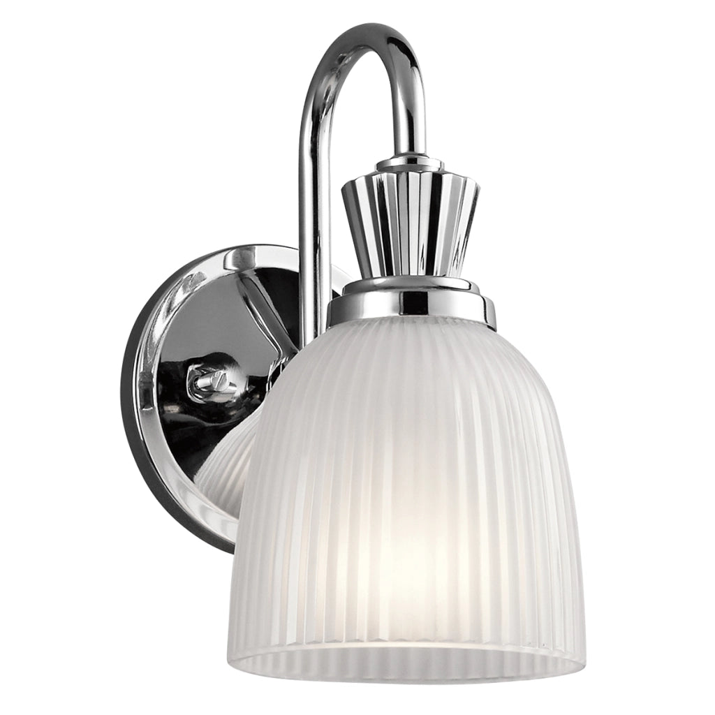 Applique bagno Cora cromo vetro LED G9 3W IP44 Kichler