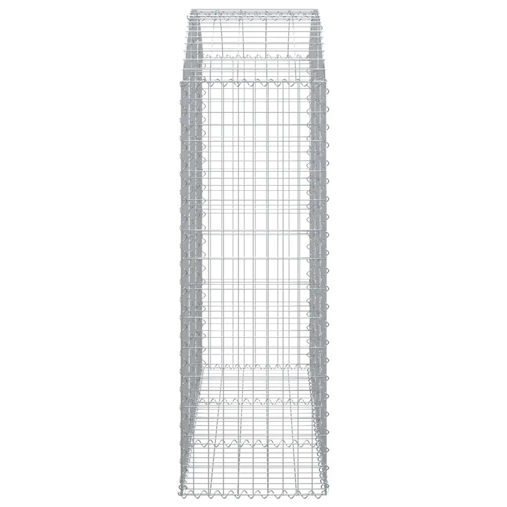 Cesto Gabbione ad Arco 150x50x140/160 cm Ferro Zincato 153457